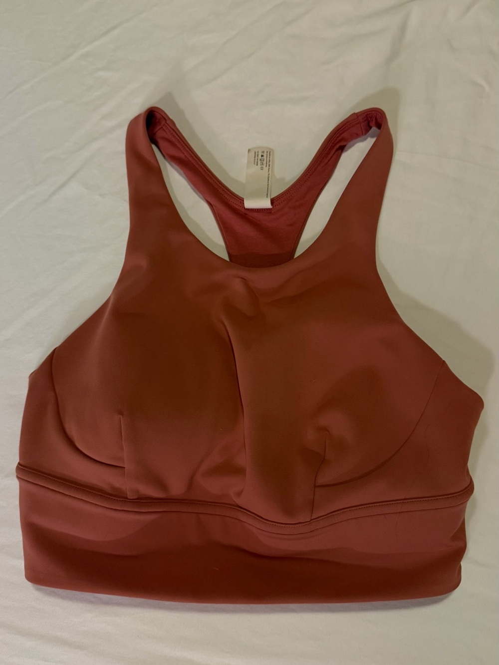 lululemon athletica High-Neck Sports Bra - Rusty Rose